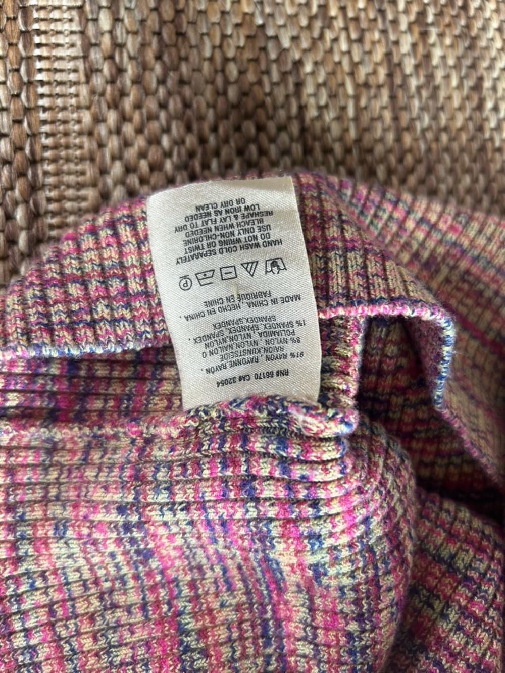 Anthropologie space dye sweater tee | size small - Picture 4 of 4